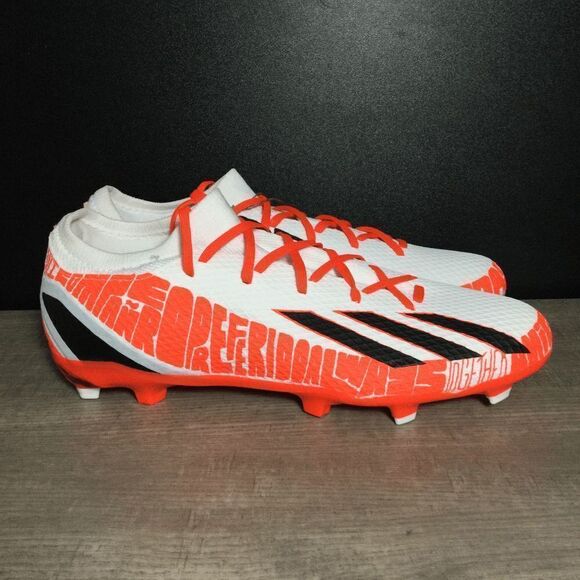 Adidas X Speedportal Messi.3 FG Soccer Cleats White Solar Red GW8390 Men's 10 - Picture 1 of 7